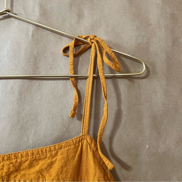 Urban Outfitters | Harley Linen Tie Strap Wide Leg Overalls Jumpsuit Size L - Picture 6 of 16